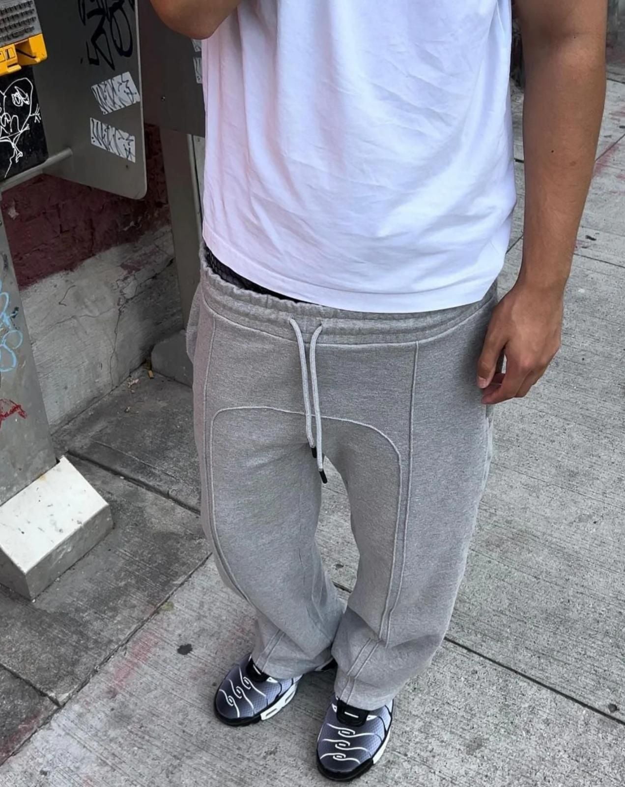 Buy1+Get1 Men's Elastic Waist Sweatpants with Drawstring Track Pant