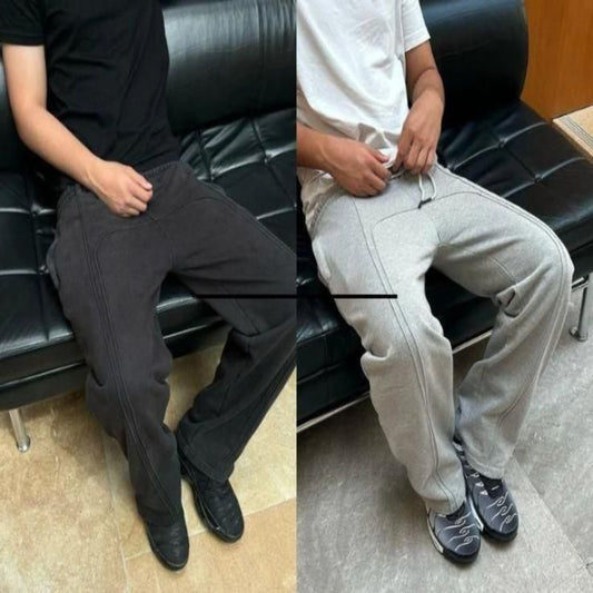 Buy1+Get1 Men's Elastic Waist Sweatpants with Drawstring Track Pant